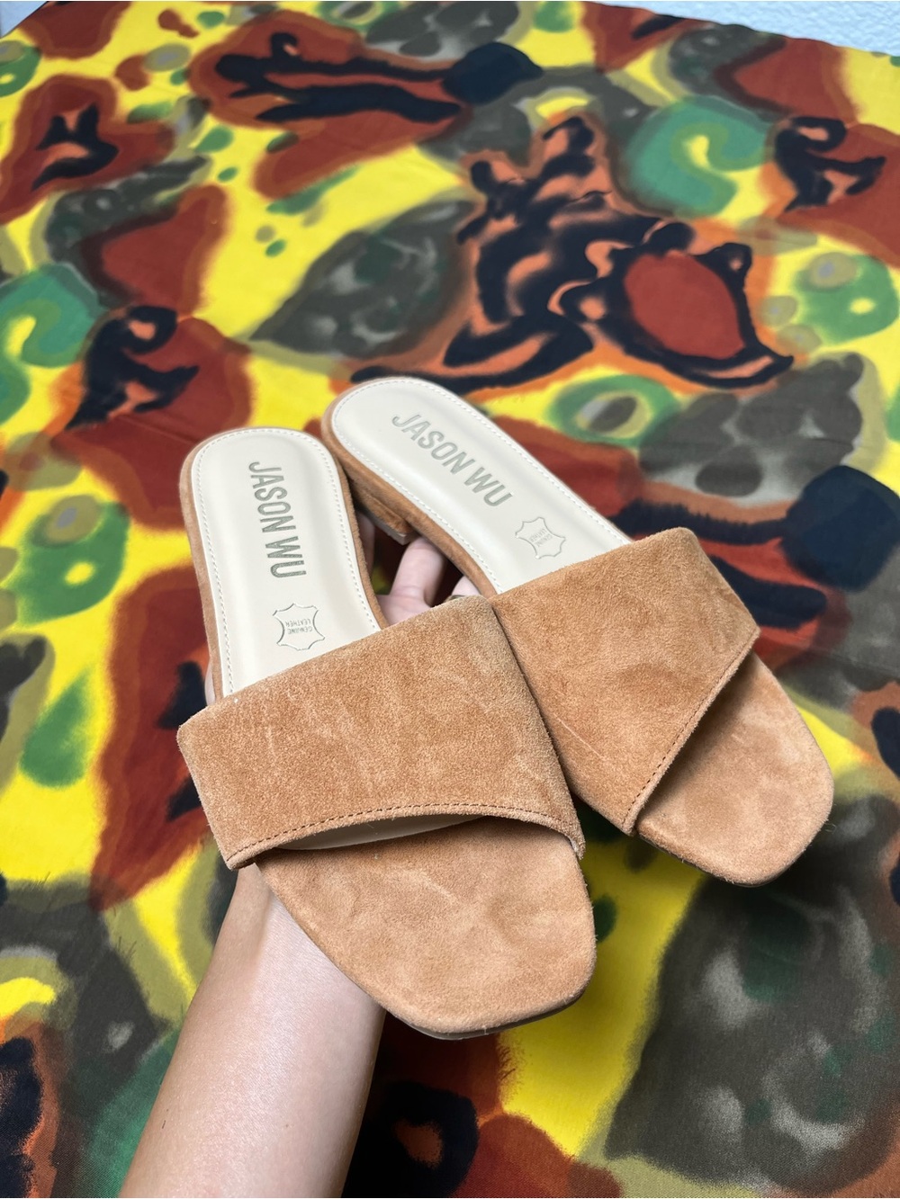 Jason Wu tan genuine leather sandals size 6.5